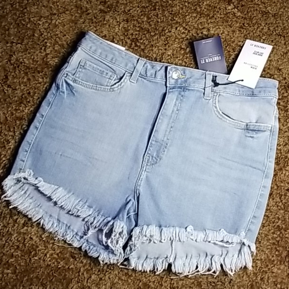 NEW - Forever 21 Shorts High Rise Cut Offs
